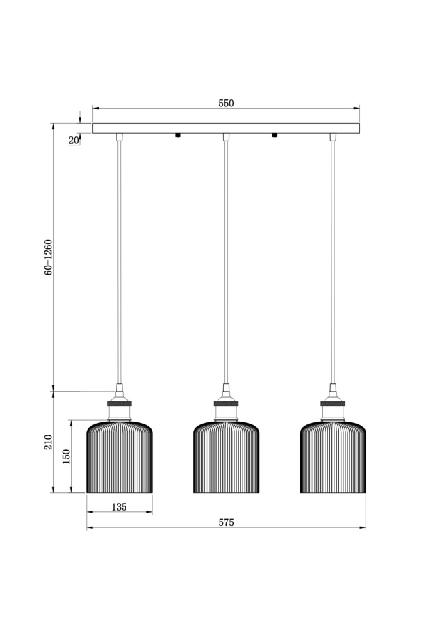 Подвесной светильник Freya FR9001PL-03GB