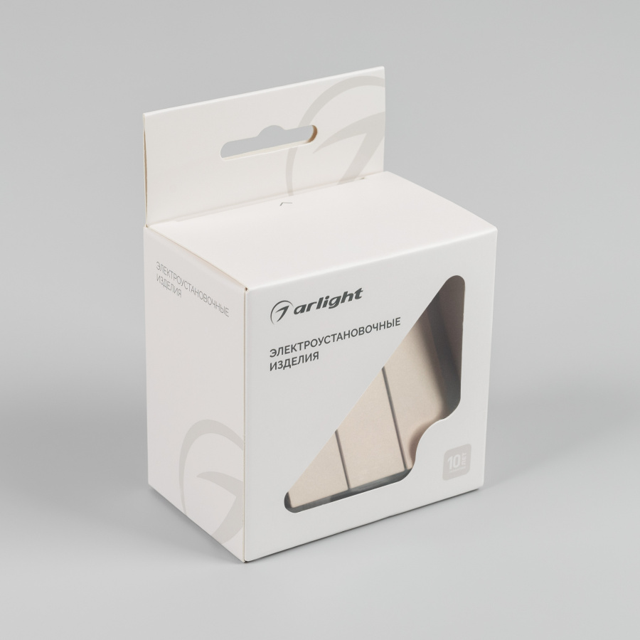 Механизм выключателя трехклавишный непроходной SWT-MK03-PL-GD-V (250V, 10A) (Arlight, -)