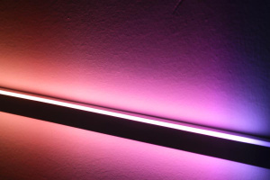 Лента неоновая двойная, SMD2835, 140led/m, 10Вт/м, 24В, SPI RGB WS2811, IP67