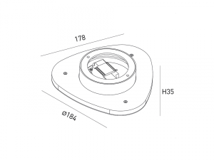 Бра декоративное ML-TR, ML-TR184-BL-WW