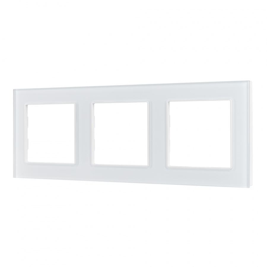 Рамка стеклянная FRM-GLARE-GS-3-WH (Arlight, -)