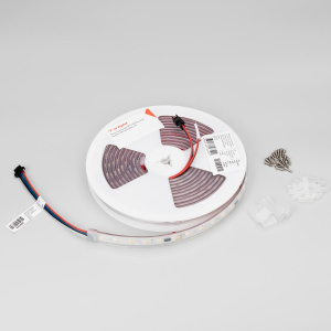 Лента герметичная SPI-P-BA120-14mm 24V RGBW-Warm-PX6-BPT (16 W/m, IP66, 5060/2835, 5m) (Arlight, бегущий огонь)