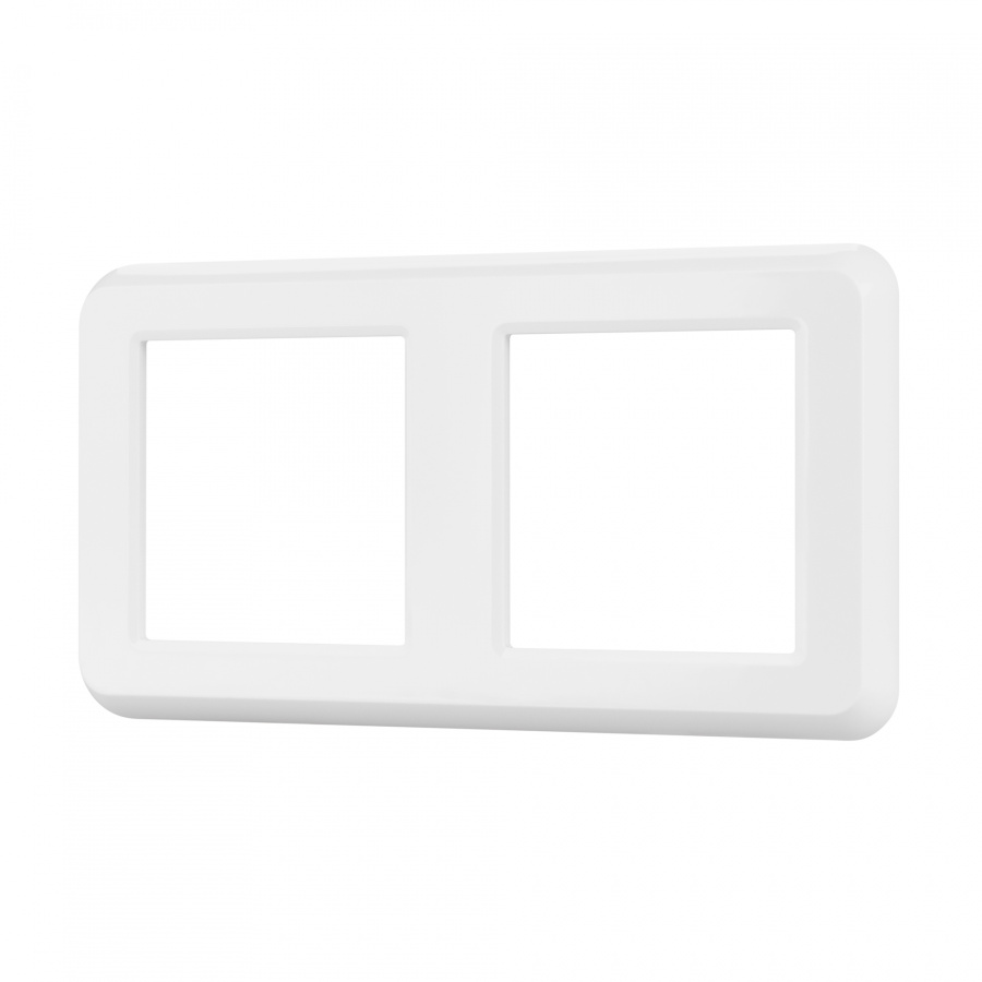 Рамка пластиковая FRM-VERSA-PL-2-WH (Arlight, -)