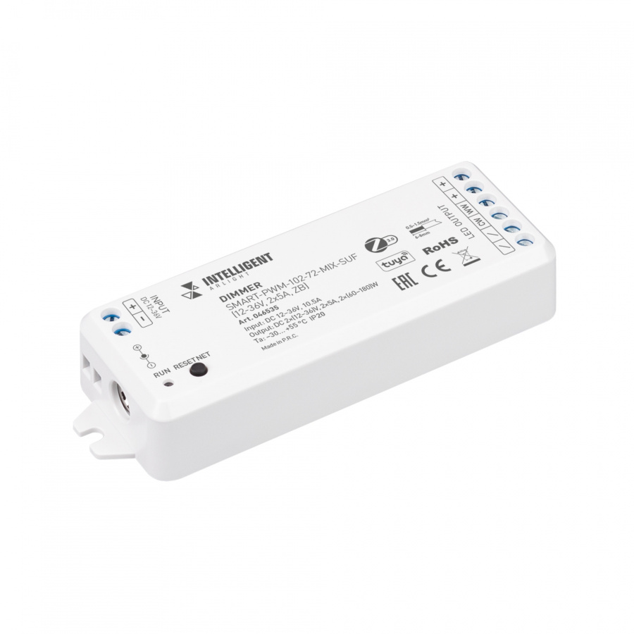 INTELLIGENT ARLIGHT Диммер SMART-PWM-102-72-MIX-SUF (12-36V, 2x5A, ZB) (IARL, Контроллер)