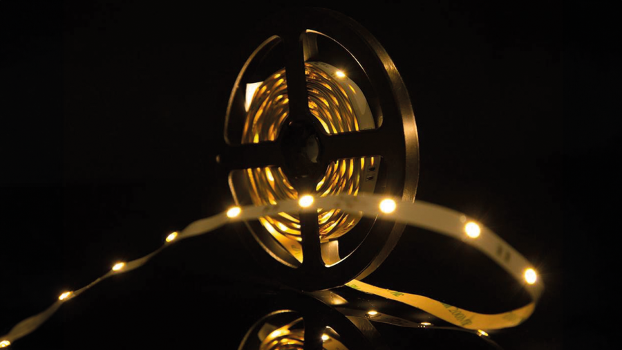 Лента светодиодная SWG SWG530, со скотчем 3М, 7,2 Вт/м, 12В, IP20, теплый белый