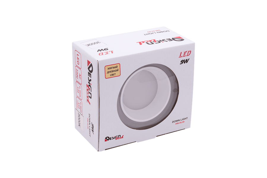 Светильник DesignLed DW-DL, 9Вт, теплый белый (2700К)