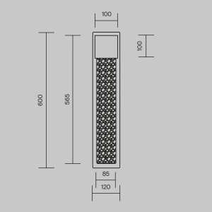 Настенный светильник (бра) Maytoni MOD474WL-L30B3K