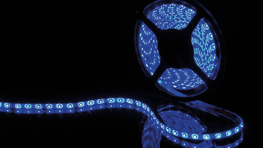 Лента светодиодная SWG SWG360, со скотчем 3М, IP65, синий