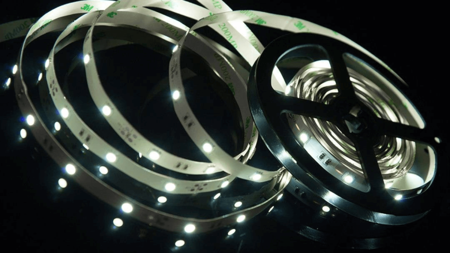 Лента светодиодная SWG SWG530, со скотчем 3М, 7,2 Вт/м, 12В, IP20, холодный белый