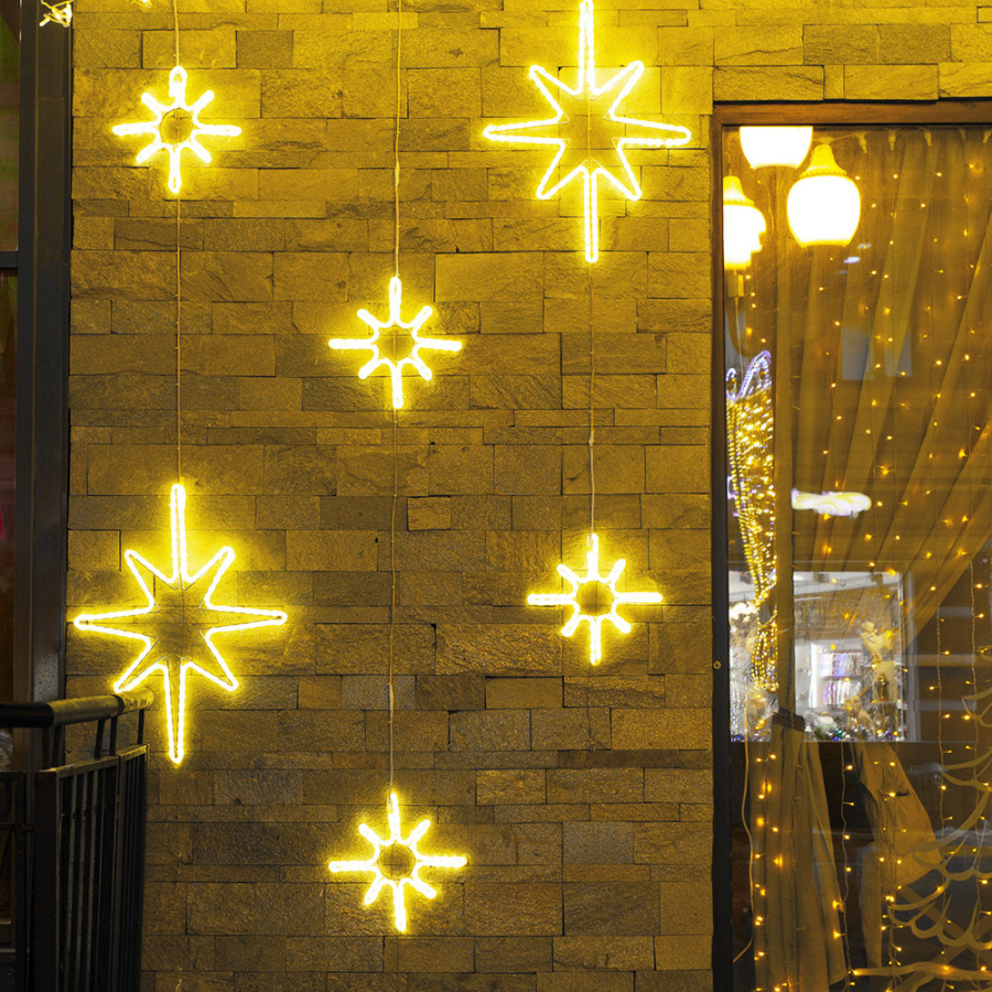 Фигура cветодиодная ARD-STAR-M3-380x250-36LED Warm (230V, 2.5W) (Ardecoled, IP65)