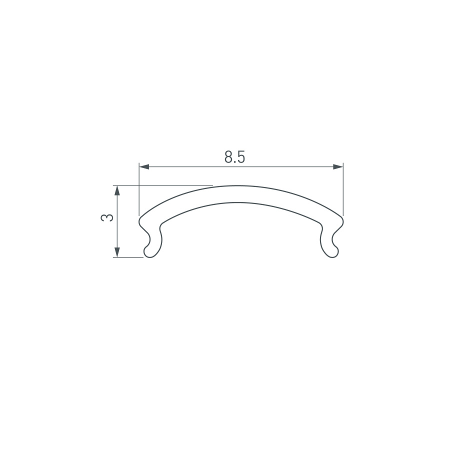 Экран WARDROBE-1530-2000 OPAL (Arlight, Пластик)