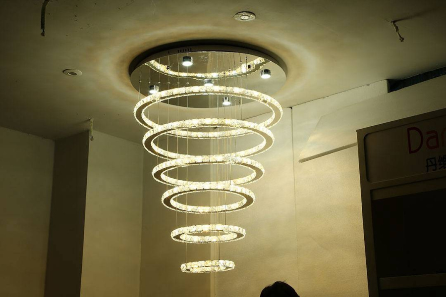 Люстра светодиодная хрустальная DW-8701