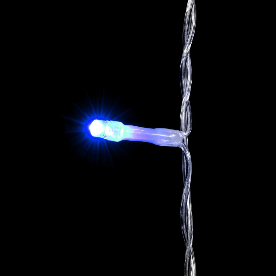 Гирлянда Занавес Облегченный 2 x 2 м Разноцветный 220В, 400 LED, Провод Прозрачный ПВХ, IP54