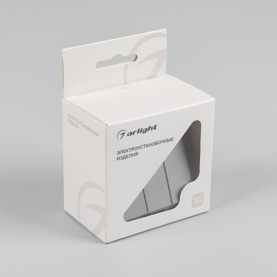 Механизм выключателя трехклавишный непроходной SWT-MK03-PL-GR-V (250V, 10A) (Arlight, -)