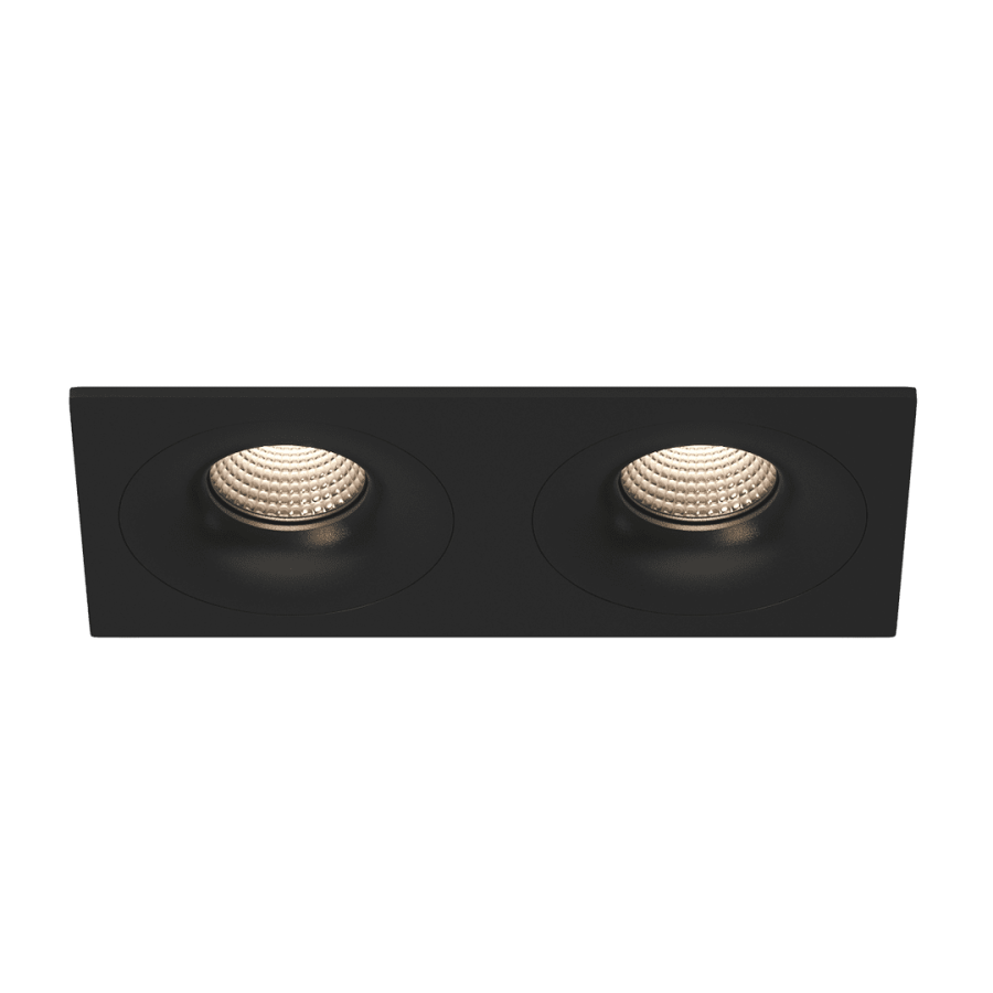 Рамка для светильника MJ, двойная, черный