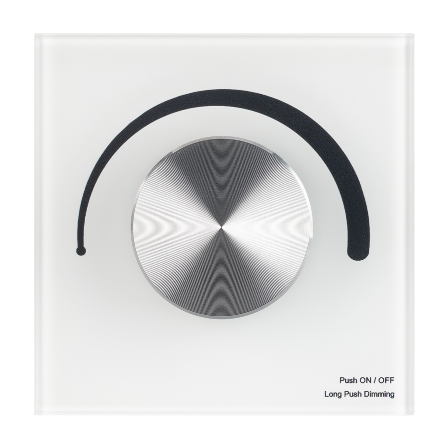 Панель SMART-P1-DIM-G-IN White (3V, Rotary, 2.4G) (Arlight, IP20 Пластик, 5 лет)