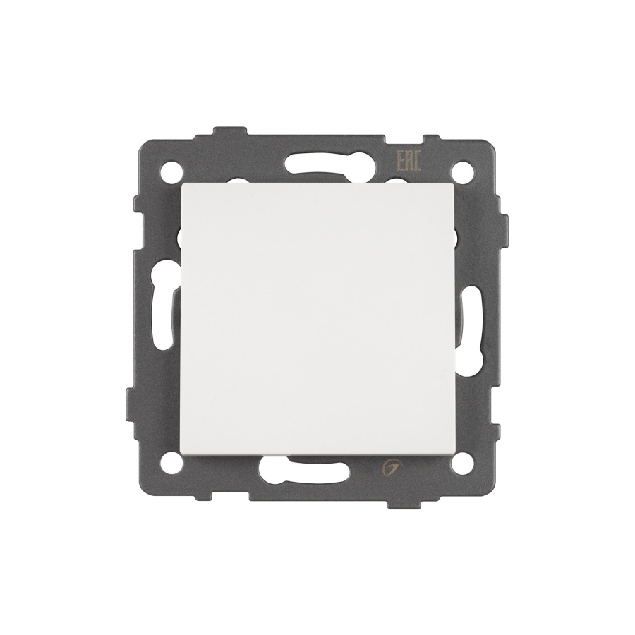 Механизм выключателя одноклавишный непроходной SWT-MK01-PL-WH-V (250V, 10A) (Arlight, -)