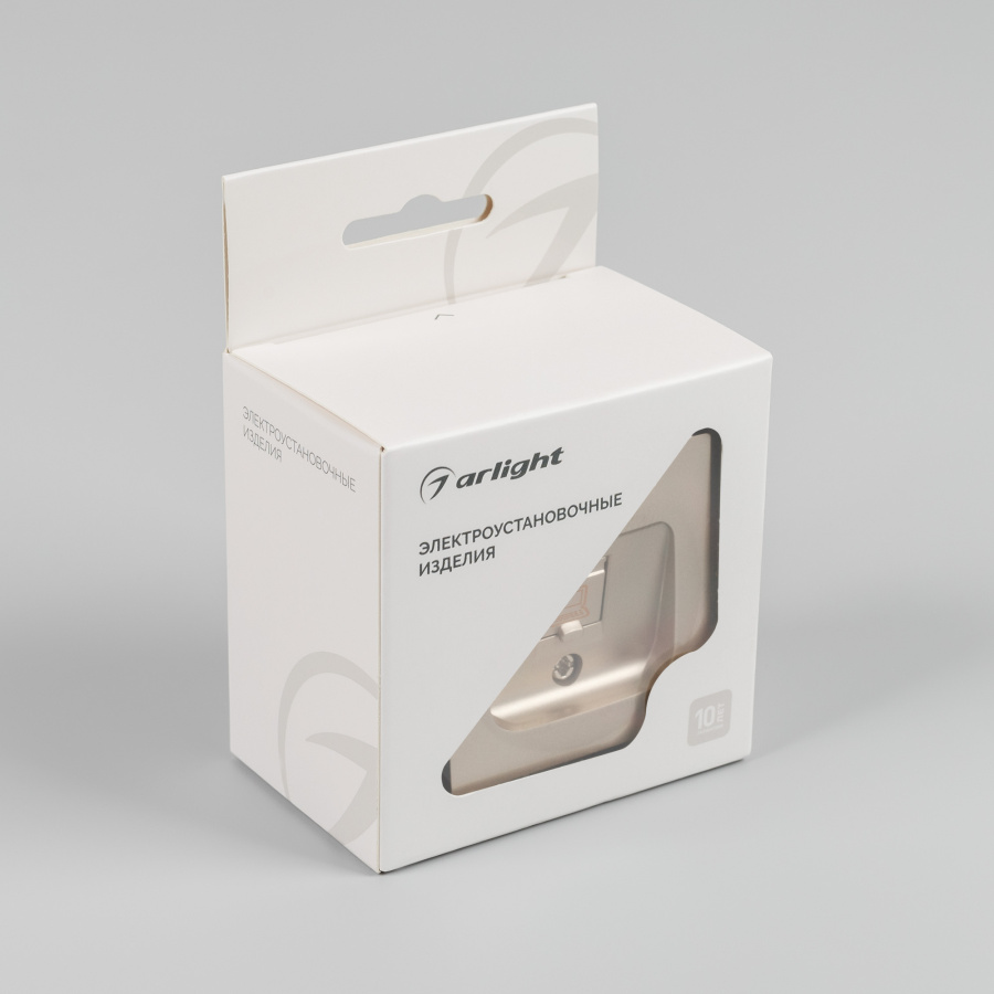 Механизм компьютерной розетки SCT-MPC1-PL-GD-V (RJ-45, CAT6) (Arlight, -)