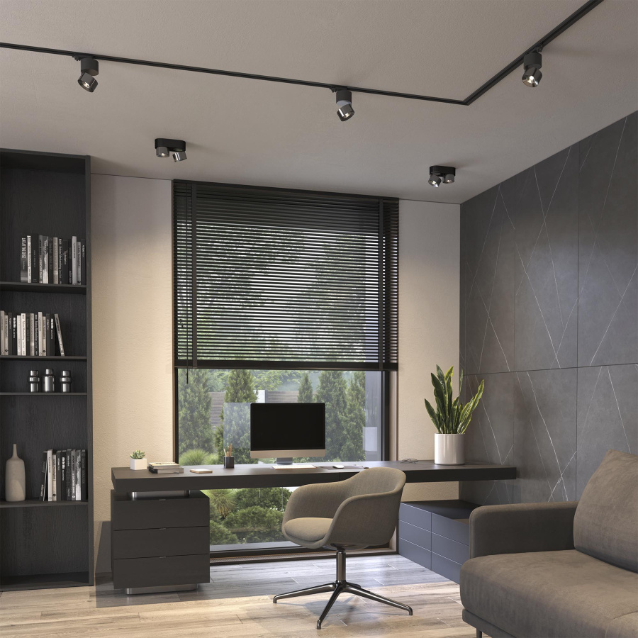 Светильник SP-PLURIO-TRACK-4TR-R77-9W Day4000 (BK-NI, 36 deg, 230V) (Arlight, IP20 Металл, 3 года)