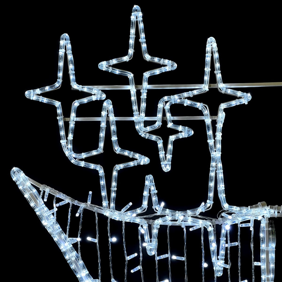 Светодиодная Консоль «Факел», 75 x 200 см, Белая, 220В