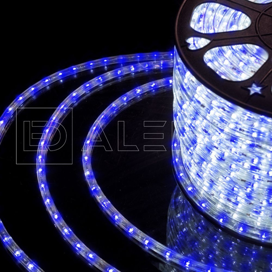 Дюралайт ALEDUS, 220 В, 13 мм, бухта 100 м, синий