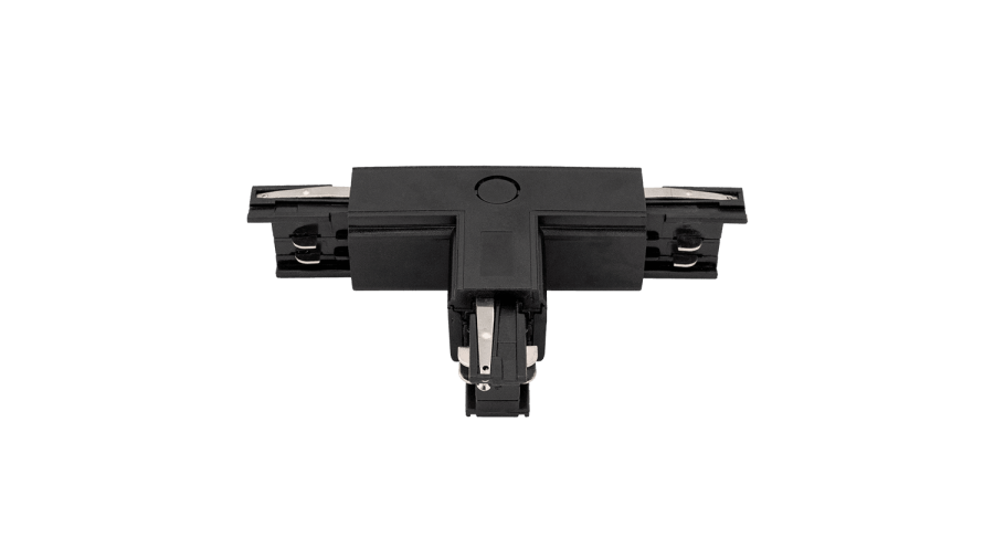 T-коннектор для трехфазного трека, левый, черный