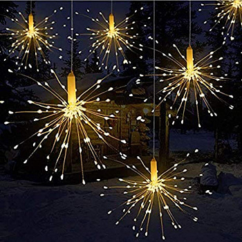 Гирлянда "Одуванчик" (D6301) динамическая  5,0 м  5*100 LED розового цвета на медном шнуре, IP65