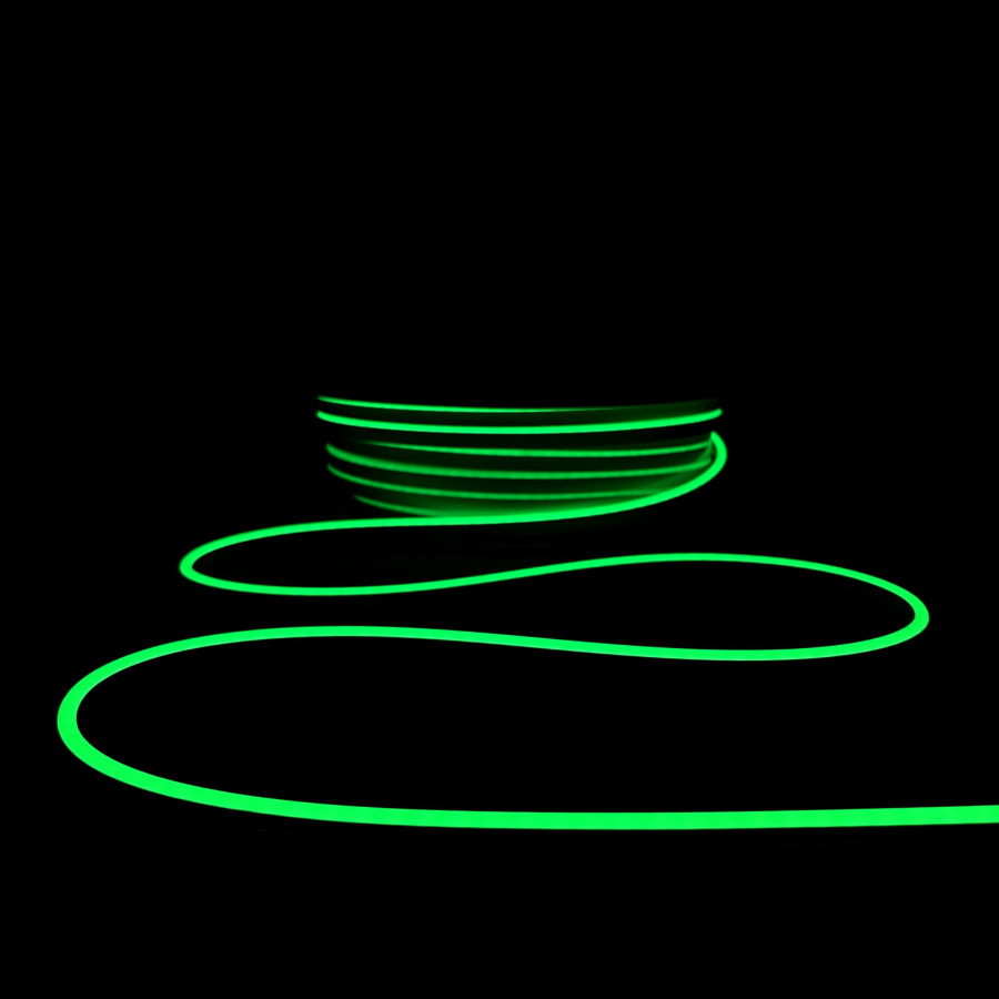 Односторонний Гибкий Неон 6х12мм Зеленый 12В, IP65