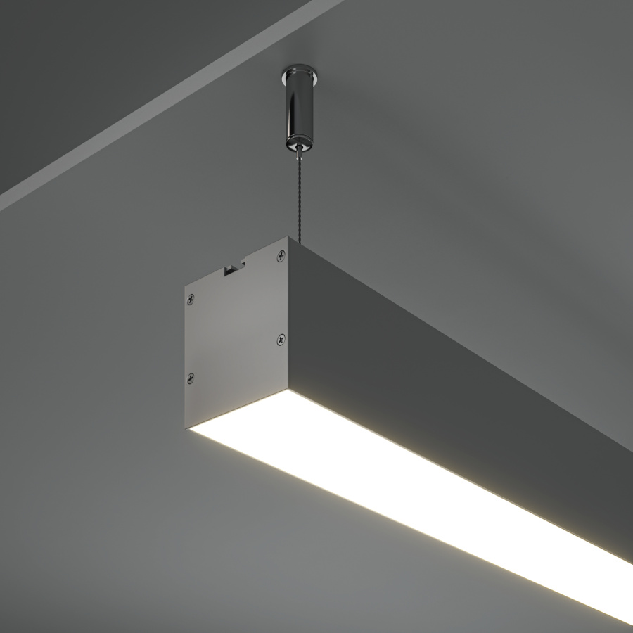 Алюминиевый профиль подвесной - накладной 50x50 для светодиодной ленты Led Strip ALM-5050-S-2M