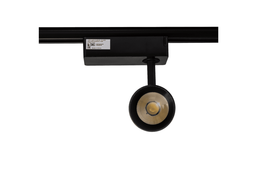 Светильник трековый однофазный TL28, Черный, 10Вт, 3000K