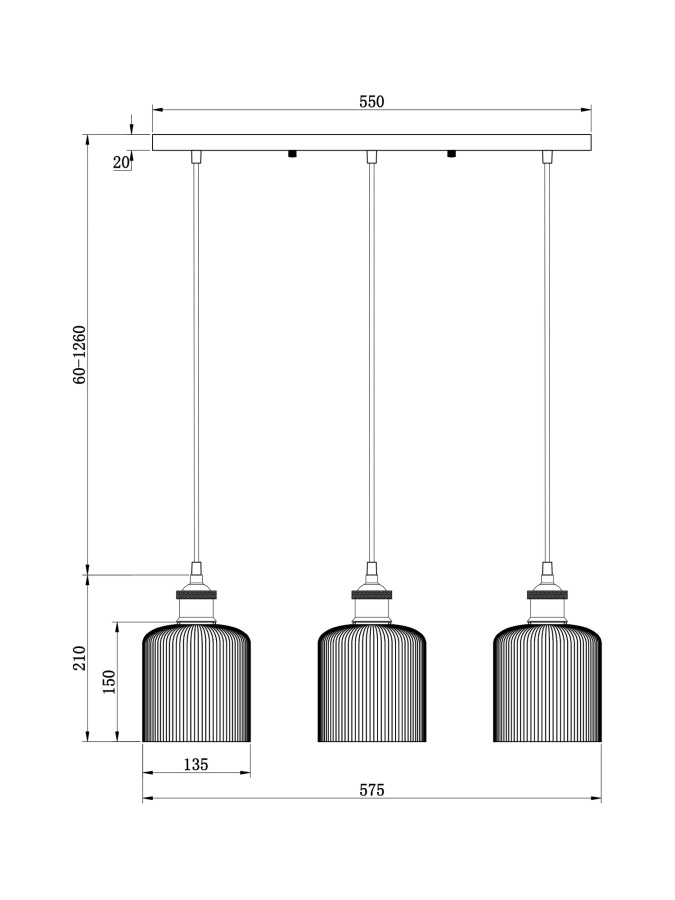 Подвесной светильник Freya FR9001PL-03GB