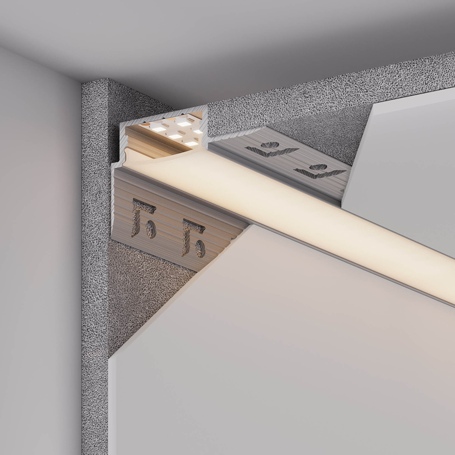 Профиль FANTOM-W20-H10-EDGE-2000 ANOD (Arlight, Алюминий)