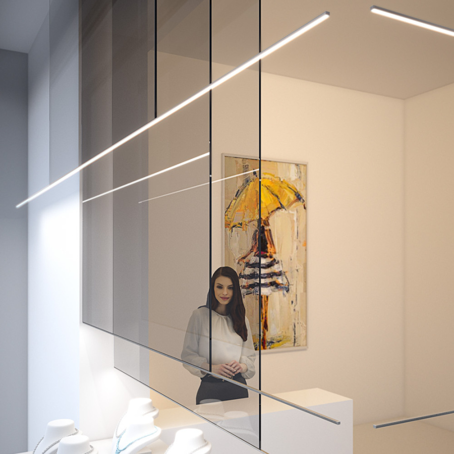 Профиль PIK-1007-2000 ANOD BLACK (Arlight, Алюминий)