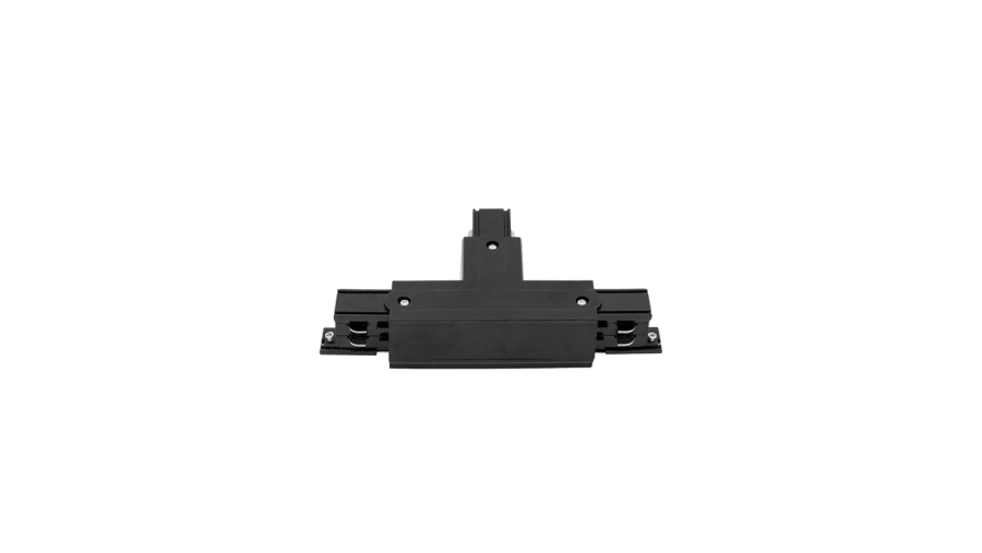 T-коннектор для трехфазного трека, правый, черный