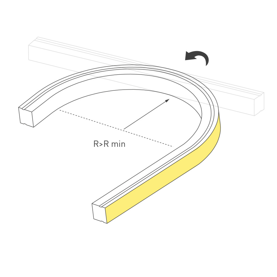 Лента герметичная MOONLIGHT-TOP-X280-20x20mm 24V Day4000 (10 W/m, IP67, 0,5m, wire x1) (Arlight, Образец)