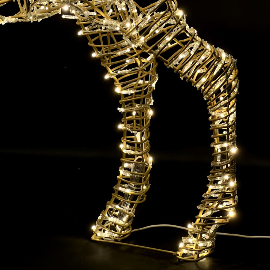 Светодиодная Фигура "Световой Олень" 2м Тепло-Белый 24В, IP65