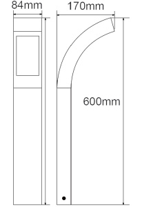Наземный светильник W2144-600 S