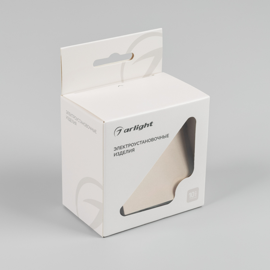 Механизм выключателя одноклавишный перекрёстный SWT-MKX1-PL-GD-V (250V, 10A) (Arlight, -)