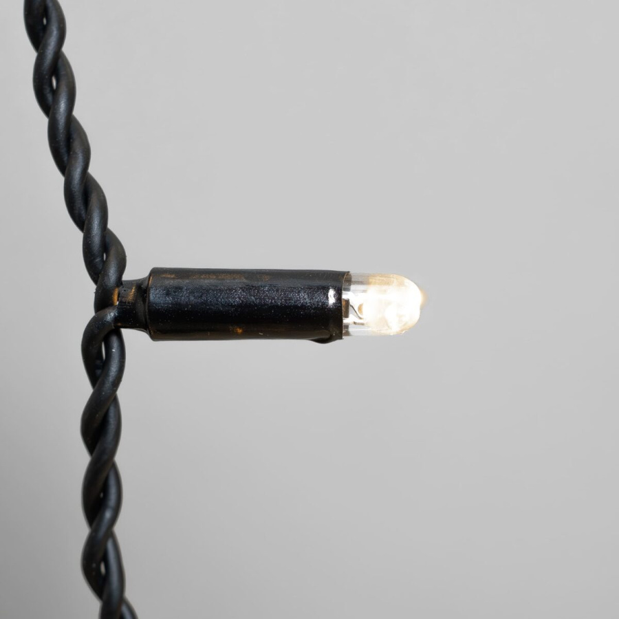 Гирлянда Занавес 2 x 2 м Тепло-Белый 220В, 400 LED, Провод Черный Каучук 2,3мм, IP65