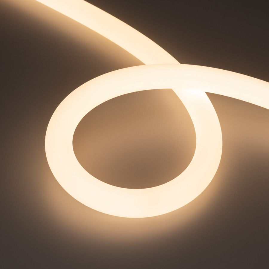 Лента герметичная MOONLIGHT-SIDE-FP-X1088-D25mm 24V Warm3000 (20 W/m, IP65, 5m, wire x1) (Arlight, Вывод боковой, 3 года)