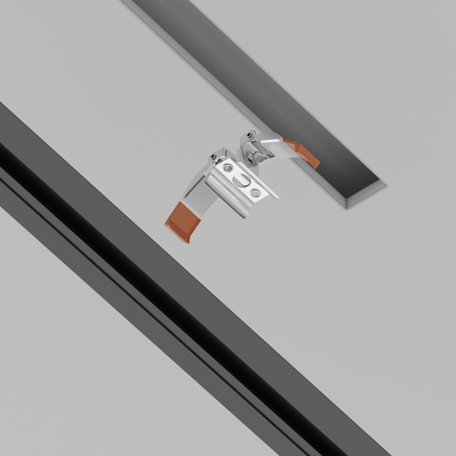 Держатель пружинный Unity встраиваемый, серебро, для встраиваемой трековой системы Technical TRA002HR-11B