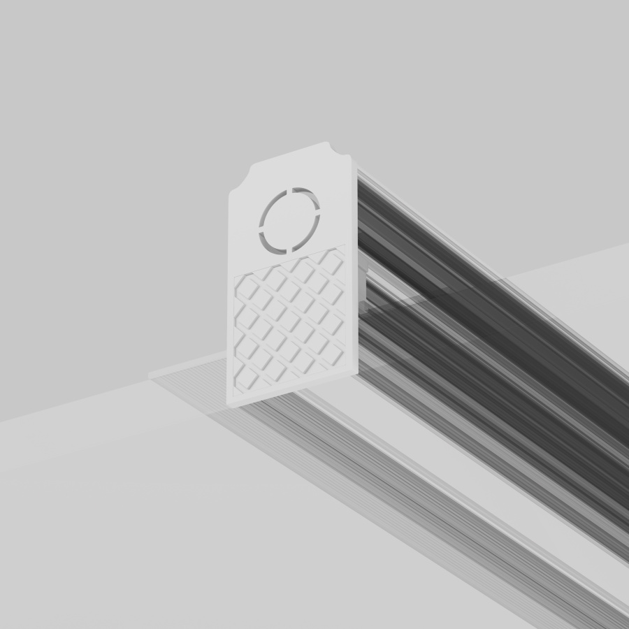 Заглушки к встраиваемому шинопроводу Exility 2 шт. белый, для встраиваемой трековой системы Technical TRA034EC-42W