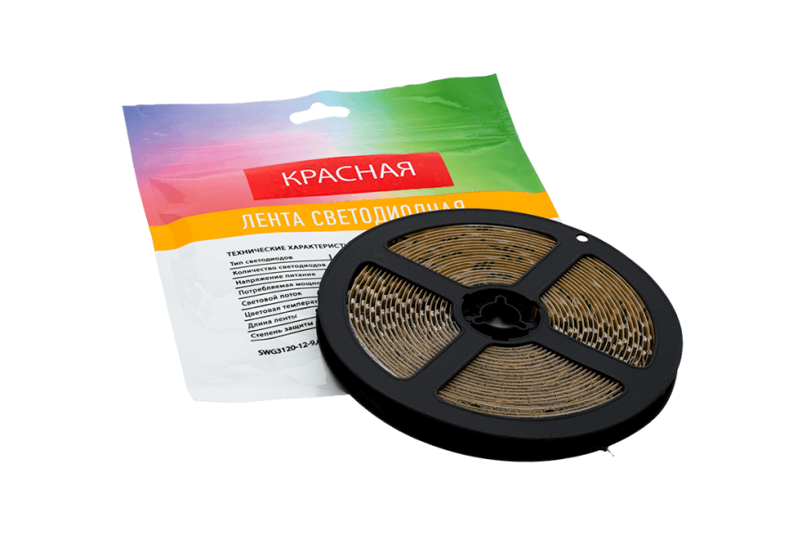 Лента светодиодная SWG SWG3120, IP20, красный