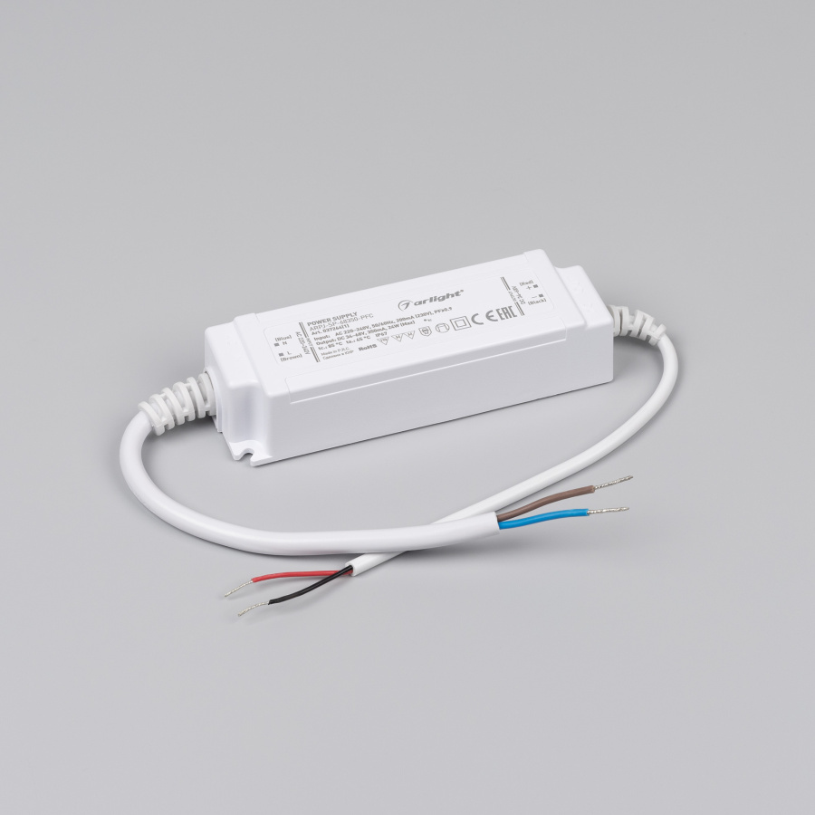 Блок питания ARPJ-SP-68350-PFC (24W, 34-68V, 0.35A) (Arlight, IP67 Пластик, 5 лет)