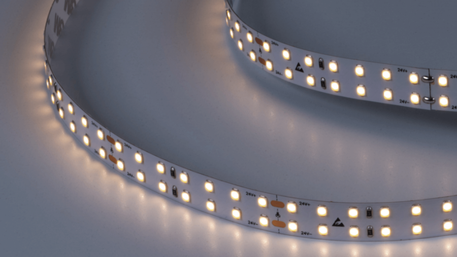 Лента светодиодная Lumker LK2H, 196 LED/м, 18 Вт/м, 24В, IP33, Теплый белый (3000K)