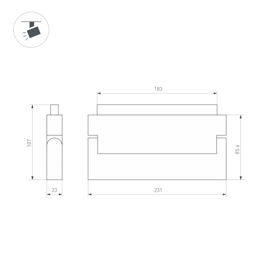 Светильник MAG-ORIENT-FLAT-FOLD-S230-12W Day4000 (WH, 80 deg, 48V) (Arlight, IP20 Металл, 5 лет)
