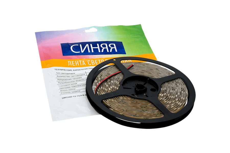 Лента светодиодная SWG SWG560, IP65, синий