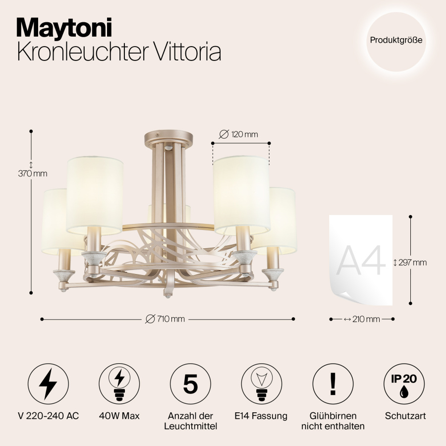 Люстра Maytoni H004CL-05BG