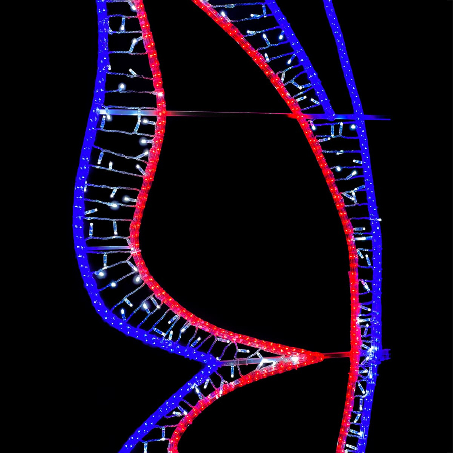 Светодиодная Консоль «Бабочка большая» 100 х 250 см, Разноцветная, 220В