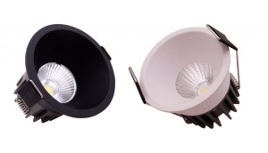 Светильник светодиодный круглый  S9612 COB Led  12W 3CCT. Цвет: белый